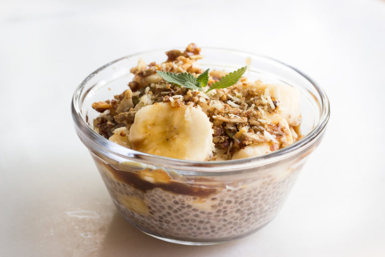 Horchata Caramel Chia Seed Pudding {Paleo + Vegan}